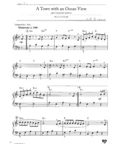 A Town with an Ocean View Piano Easy Version