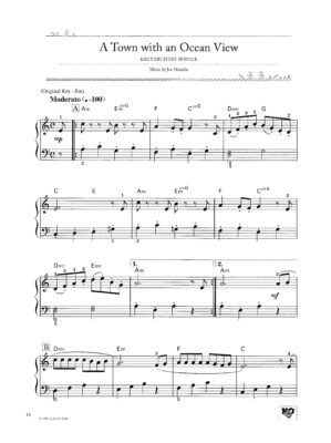 A Town with an Ocean View Piano Easy Version