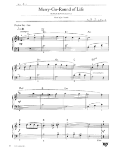 Merry-Go-Round of Life Easy Version